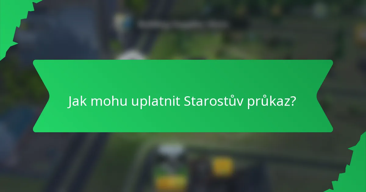 Jak mohu uplatnit Starostův průkaz?